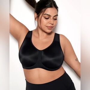 Syrokan High Impact Underwire Black Bra